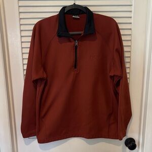 Columbia Men's Burnt Red/orange Quarter-Zip Jacket